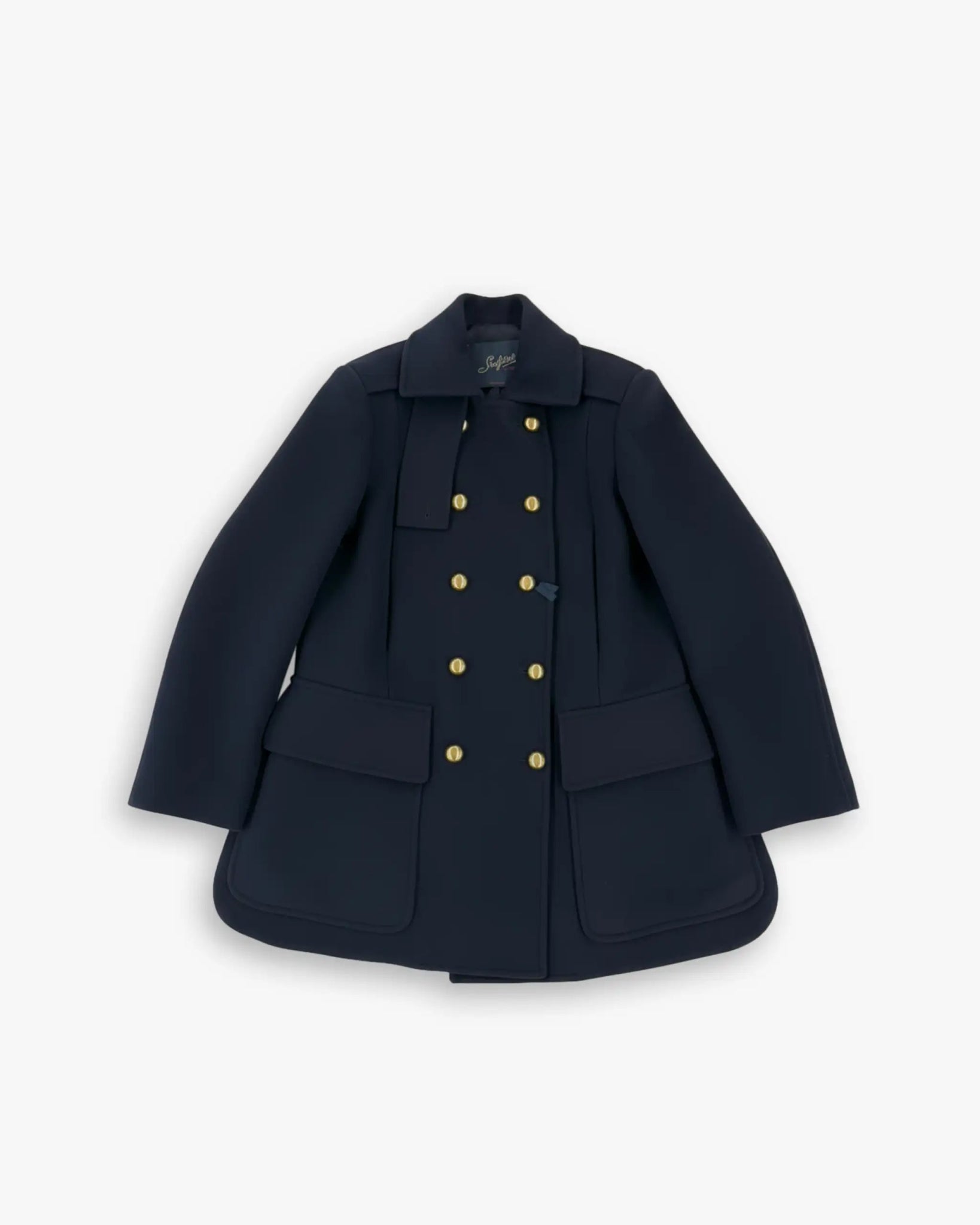 Dunkelblaue Club Caban mit Goldbesatz Jeans von Seafarer - Coats & Jackets SEAFARER