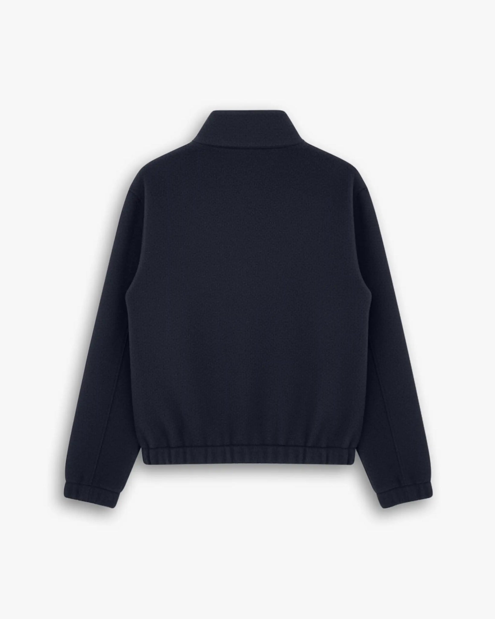 Dunkelblaue zweifädig gewalkte Cashmere - Kurzjacke von Lunaria - Knitwear LUNARIA