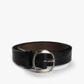 Dunkelblauer 350 mm Kalbsnappa mit Krokoprägung und Schnalle von Giancarlo Nevola - Belts GIANCARLO NEVOL
