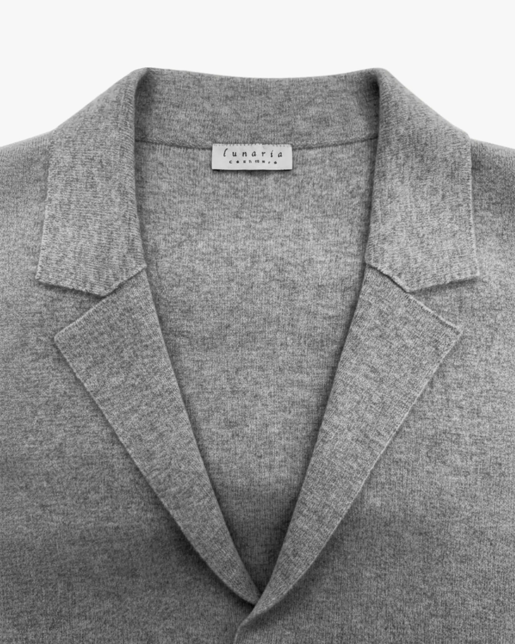 Dunkelblauer zweifädiger Cashmere - Blazer von Lunaria - Knitwear LUNARIA