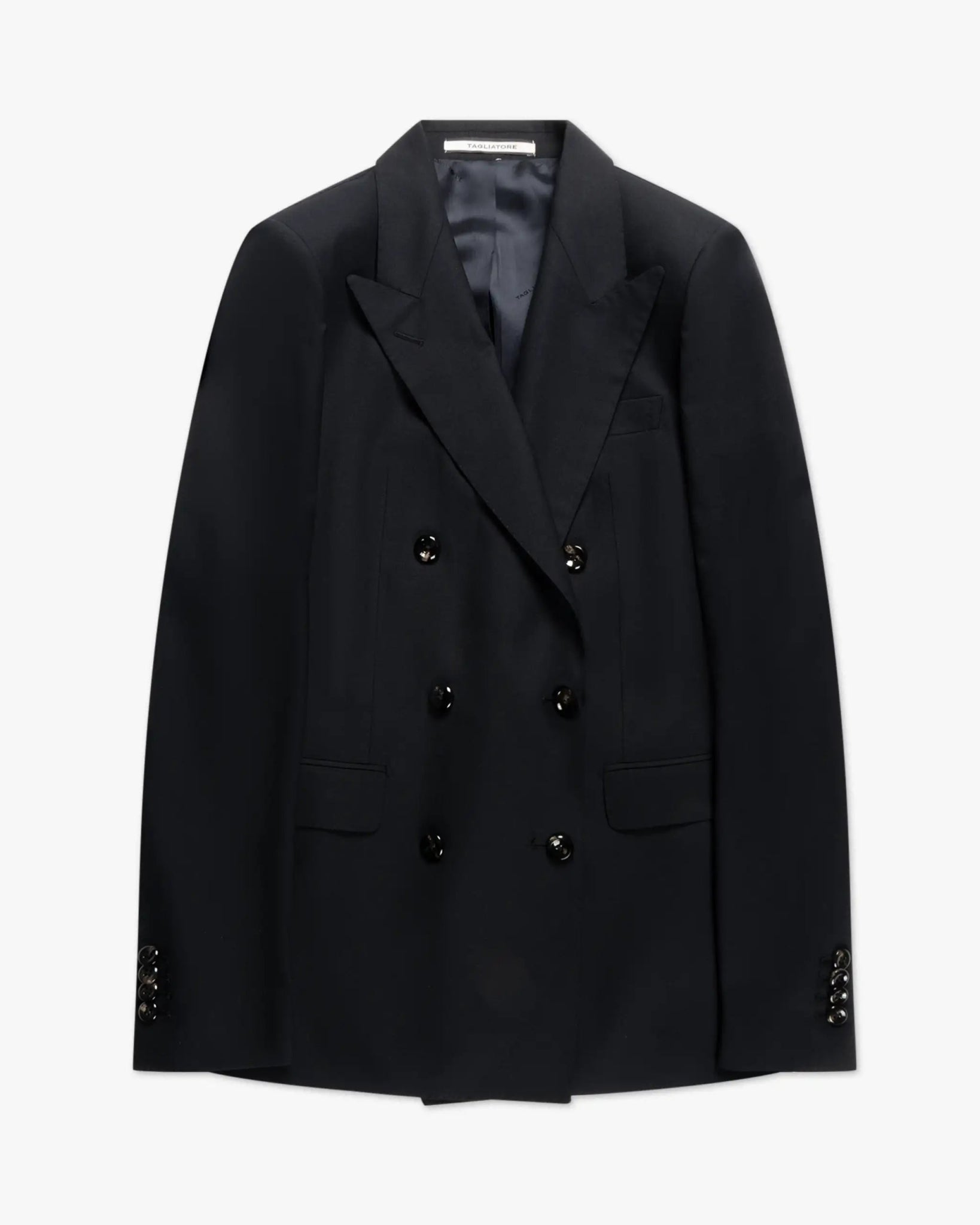 Dunkelblauer Zweireiher Blazer von Tagliatore - Blazers TAGLIATORE