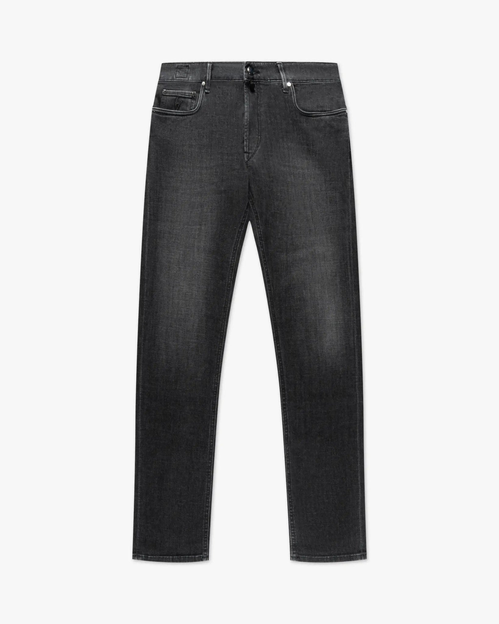 Dunkelgraue Luxus 5 Pocket Stretch Denim Hose von Handpicked - Denim HANDPICKED