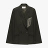 Dunkelgrüner Schmuck Trim Boyfriend Blazer von Circus Hotel - Blazers CIRCUS HOTEL