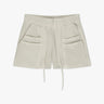Ecruweiße Sweatshort mit Überlappender Tasche von R13 New York - Shorts R13 WOMEN