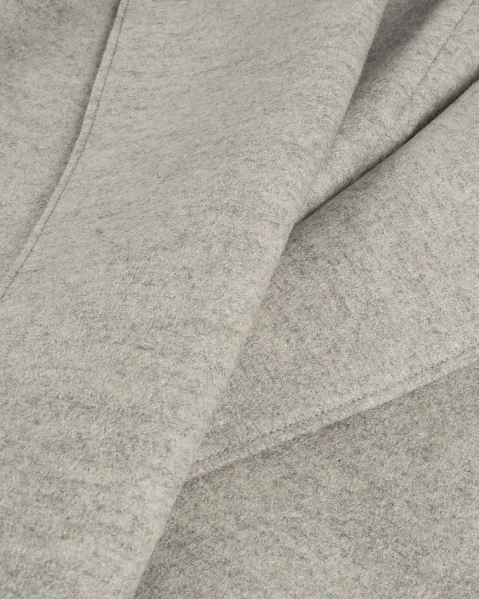 Eisgraue Gekochte Gepresste Uni Wolle Kurzjacke von Harris Wharf London - Coats & Jackets HARRIS WARF