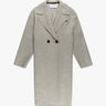 Eisgrauer Gekochter Gepresster Uni Woll Drop Shoulder Mantel von Harris Wharf London - Coats & Jackets HARRIS WARF
