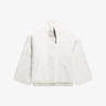 Elfenbeinfarbene Wendbare Soft Lammfell Zipjacke von Ayasse - Coats & Jackets AYASSE