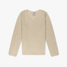 Elfenbeinfarbener V - Ausschnitt Pullover von Luren - Knitwear LUREN