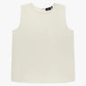 Elfenbeinfarbenes gerade geschnittenes Tanktop von Theory - Shirts THEORY