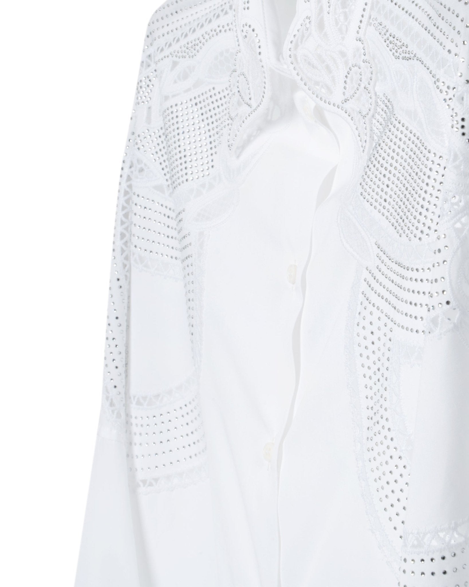 ERMANNO SCERVINO | OVERSIZE LACE STUDDED BLOUSE - Blouses ERMANNO