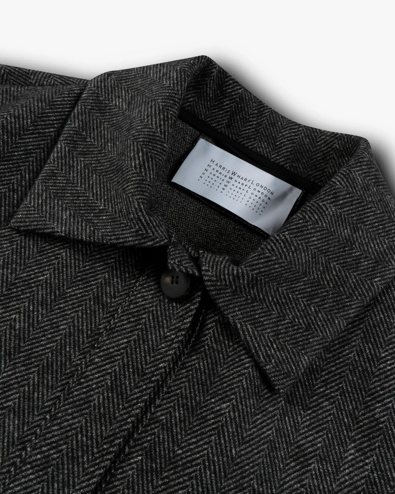 Fischfarbenes Gefittetes Moleskin Überhemd von Harris Wharf London - Shirts HARRIS WARF