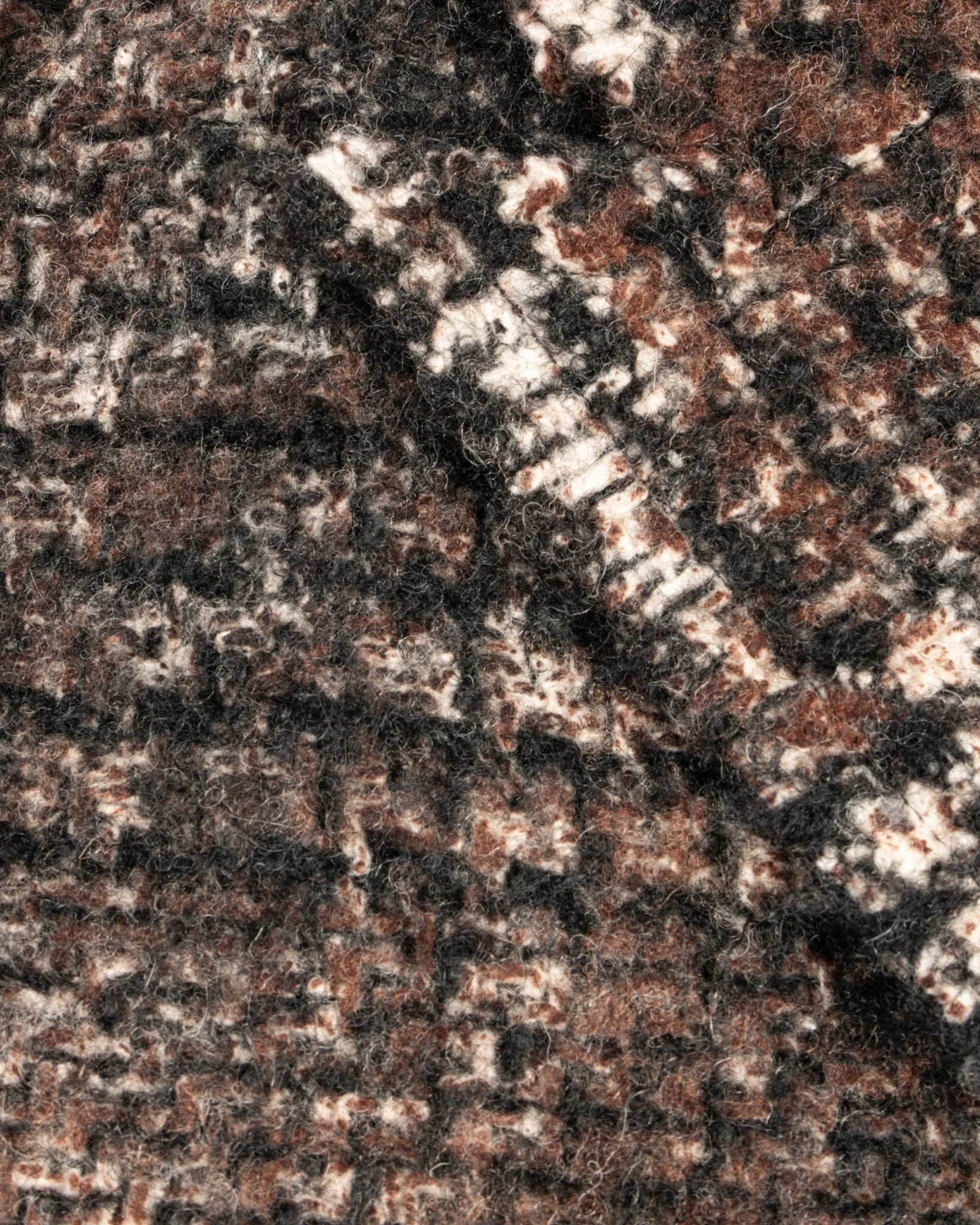Gebürsteter Prince - of - Wales - Nadelarbeitsmantel von Avant Toi - Knitwear AVANT TOI