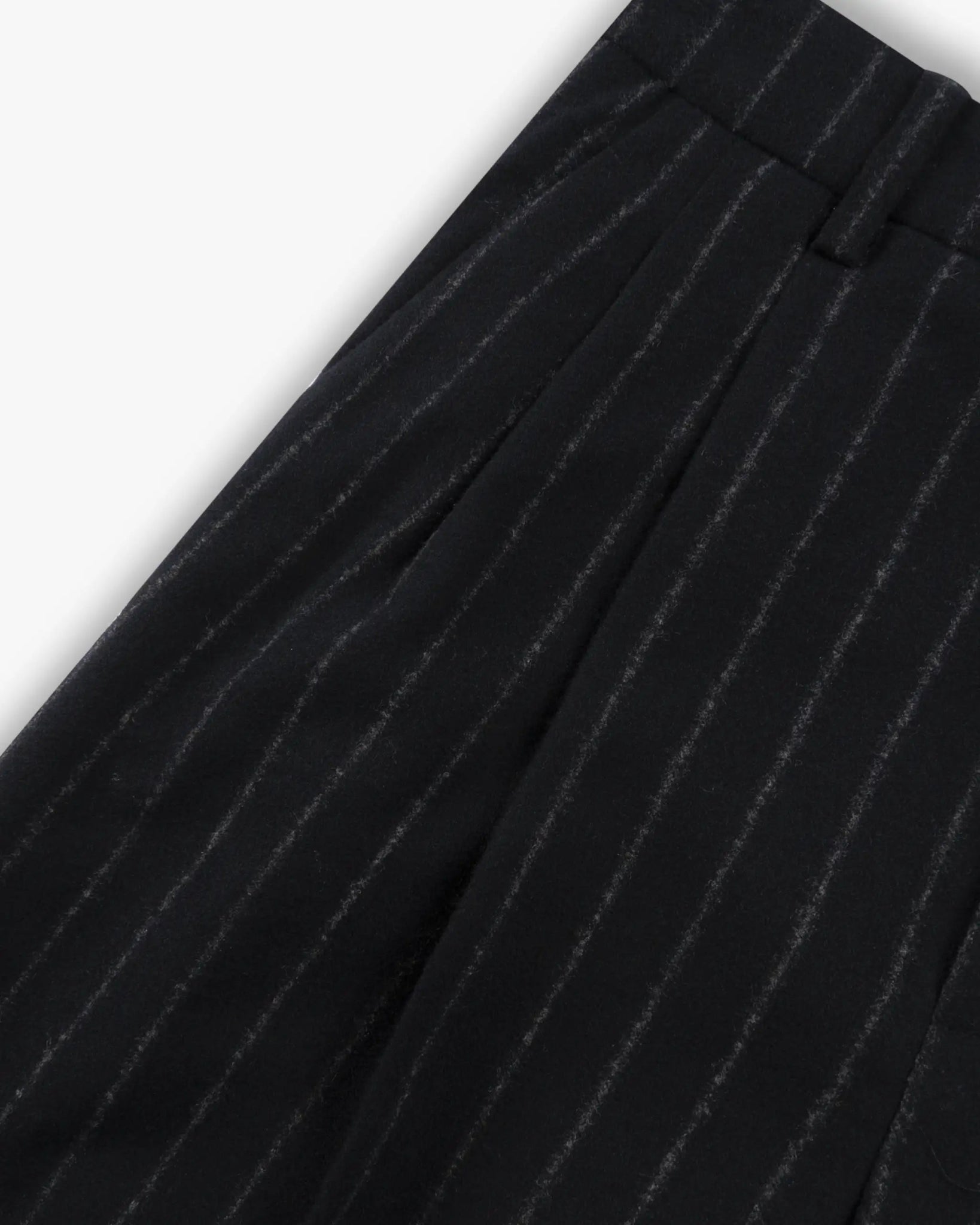Gestreifte Blend Lange Bundfalten Hose von Rossi - Trousers ROSSI