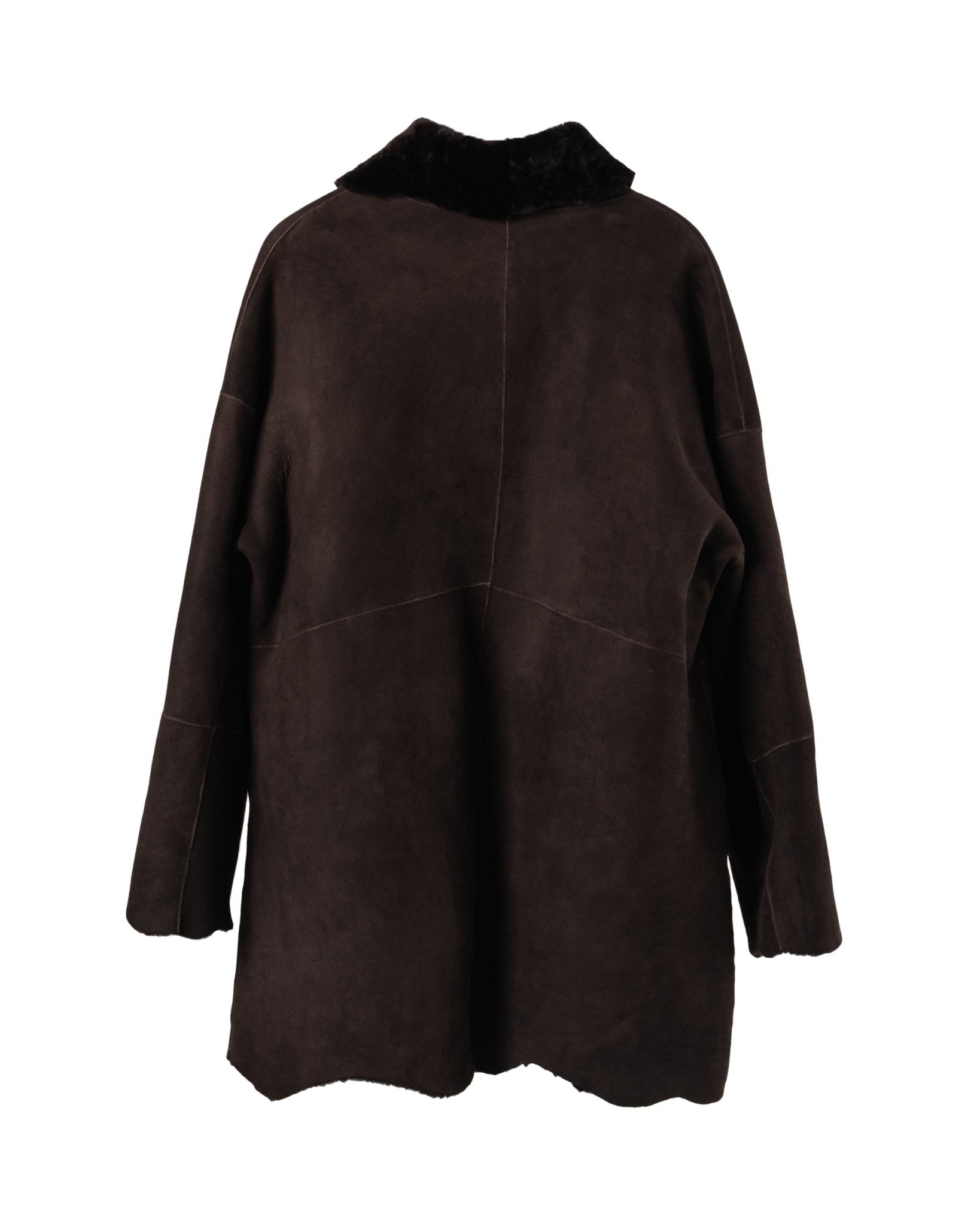 GIORGIO BRATO | 3 - 4 MERINO SHEARLING WRAP JACKET - Coats & Jackets GIORGIO BRATO