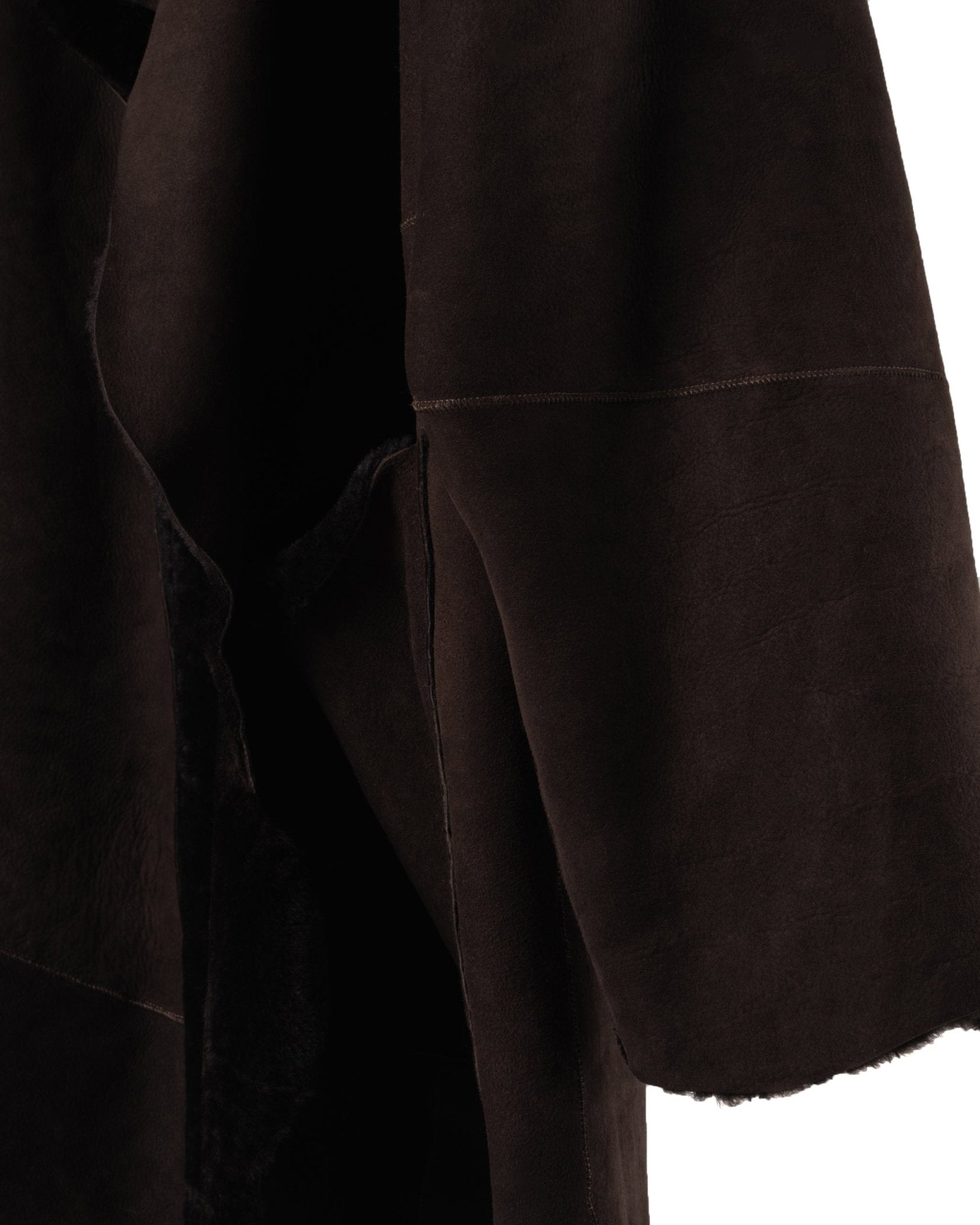 GIORGIO BRATO | 3 - 4 MERINO SHEARLING WRAP JACKET - Coats & Jackets GIORGIO BRATO