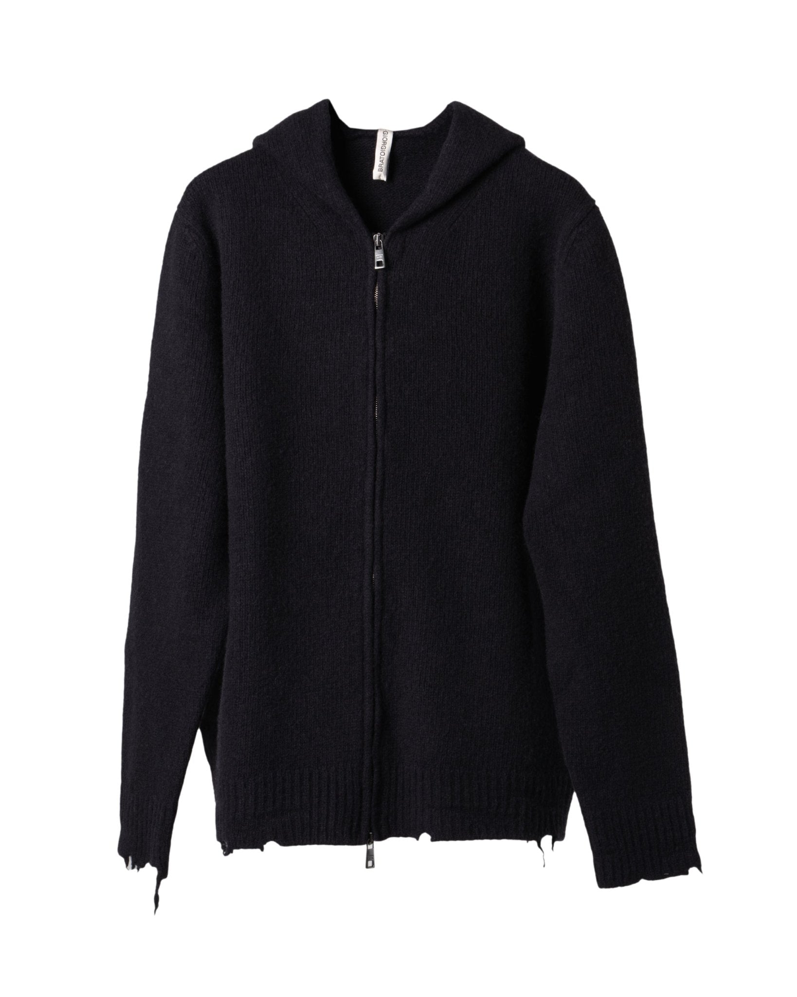 GIORGIO BRATO | CANBERRA WOOL ZIP HOODY - Knitwear GIORGIO BRATO