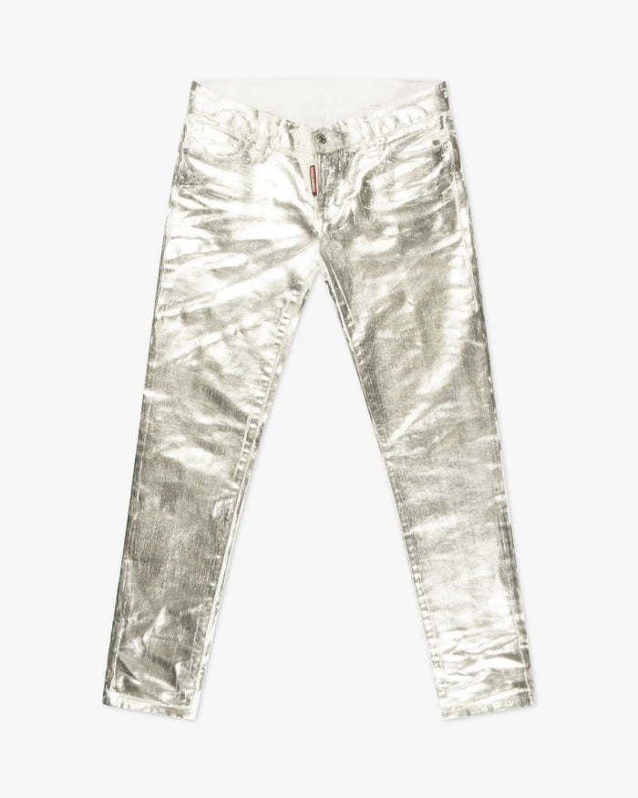 Glamour Jennifer Skinny Fit Denim in Silber von Dsquared2