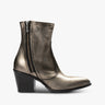 Goldener Doppelreißverschluss Vintage Stiefel von Rocco P - Shoes Last Piece