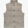 Graigefarbene Cord Du Roy Weste von Luciano Barbera - Vests LUCIANO BARBERA