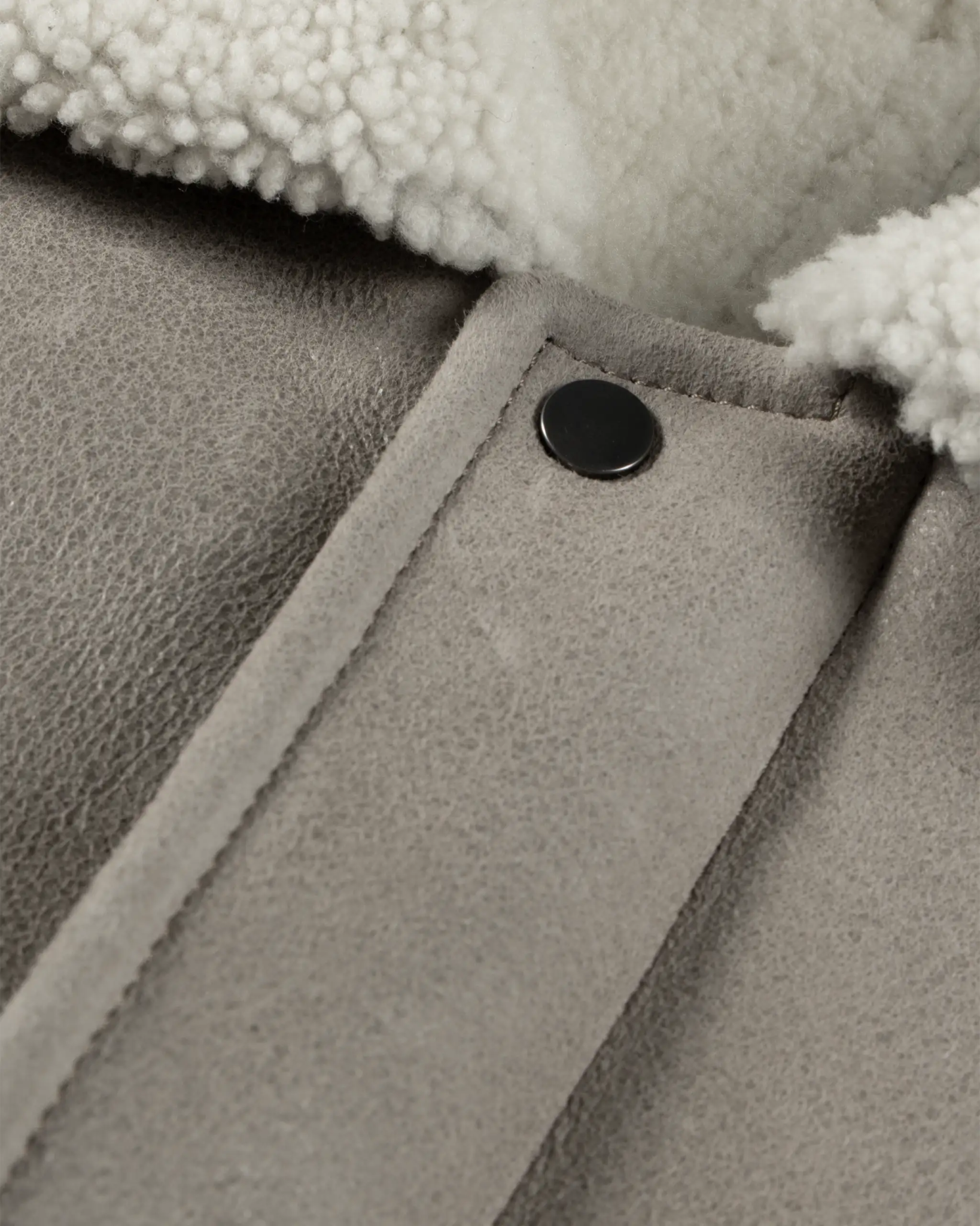 Grau Weiße Nappa Lammfell Jacke Im Bomber Stil von Salvatore Santoro - Coats & Jackets SALVATORE S.