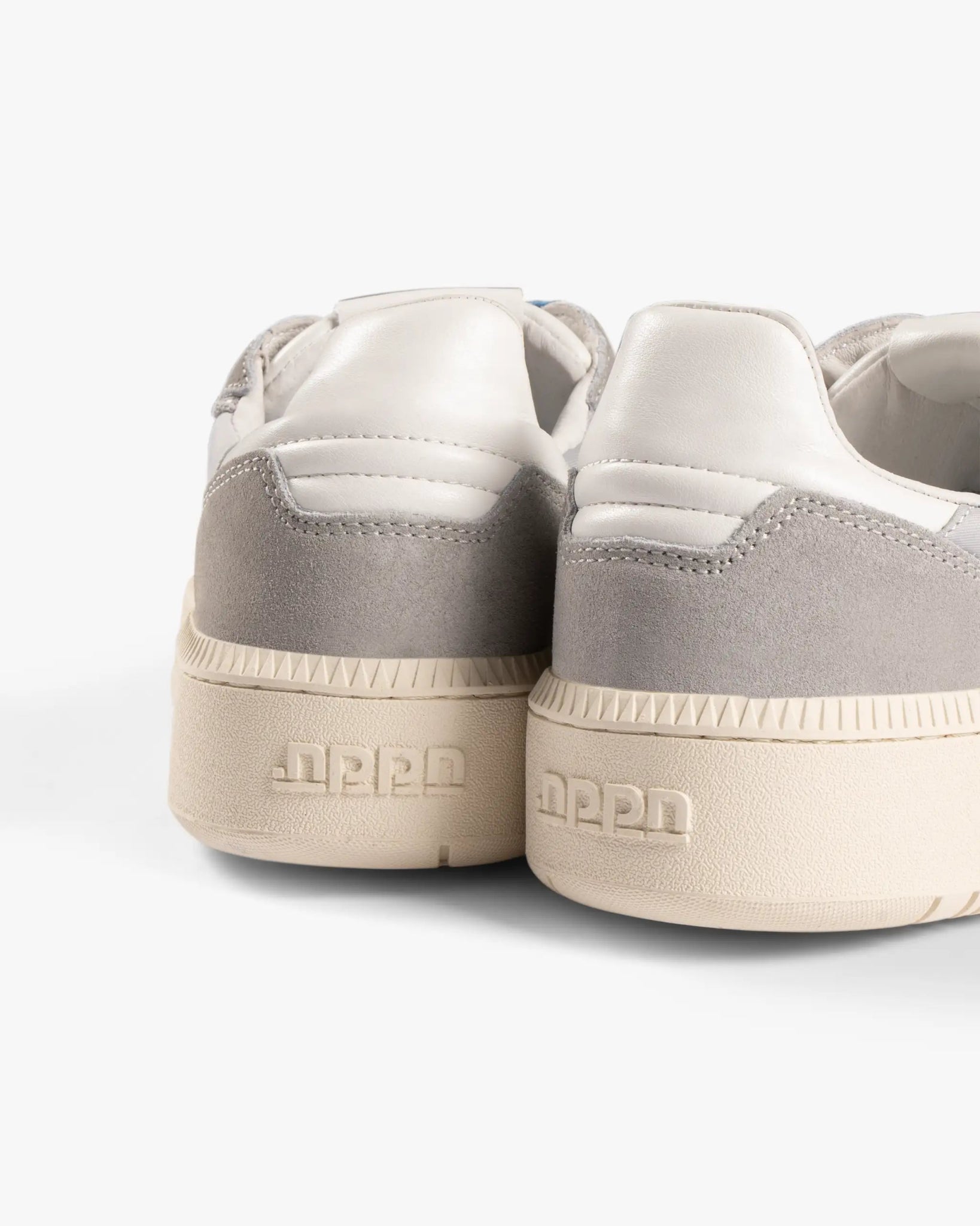 Grau - Weiße Nylon - Wildleder - Mix Sneaker von NPPN - Shoes NPPN