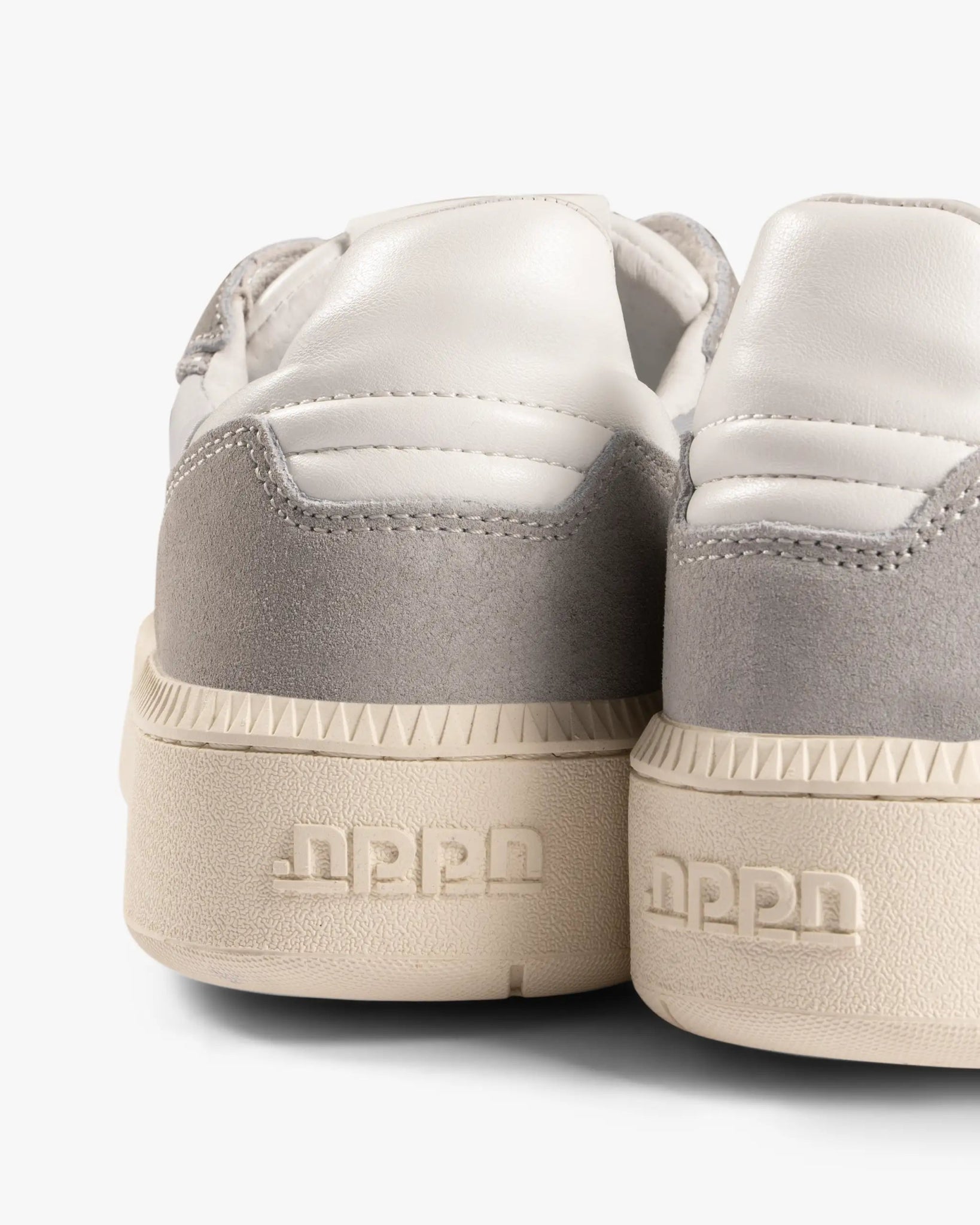 Grau - Weiße Nylon - Wildleder - Mix Sneaker von NPPN - Shoes NPPN