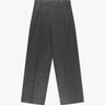 Graue Blend Lange Bundfalten Hose In Flanell Optik von Rossi - Trousers ROSSI
