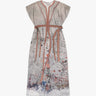 Graue Handbemalte Römische Tunika von Dassios - Dresses DASSIOS