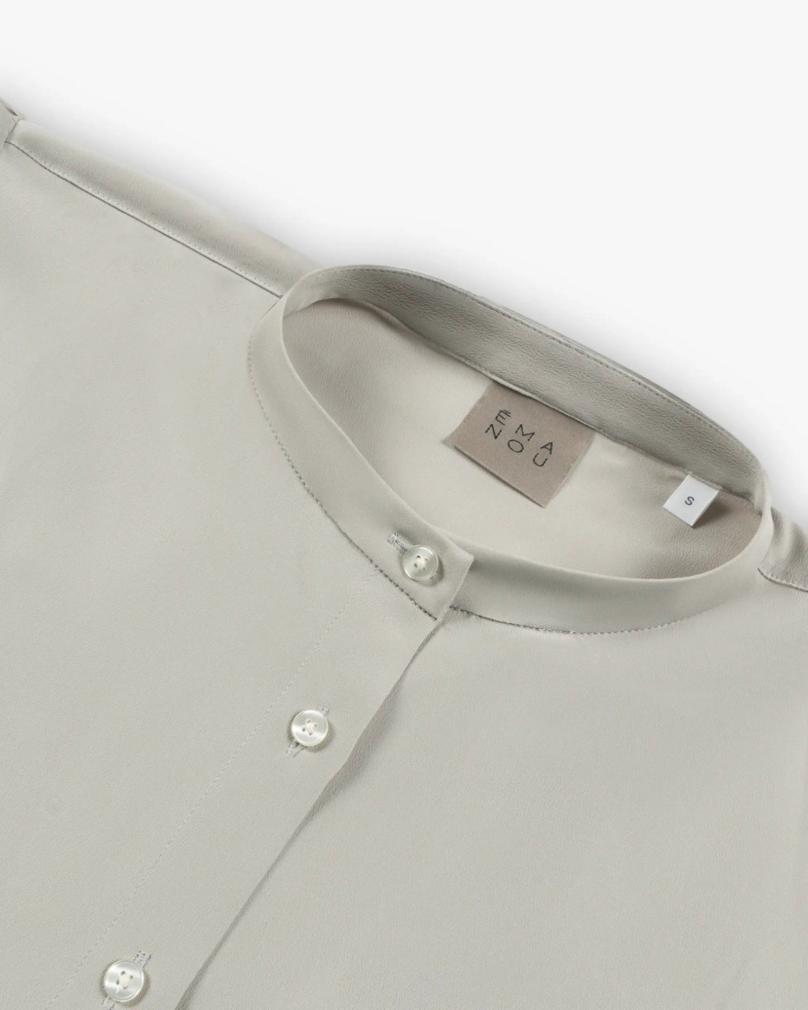 Graue Silk Acetate Schlupen Bluse von Emanou - Blouses EMANOU