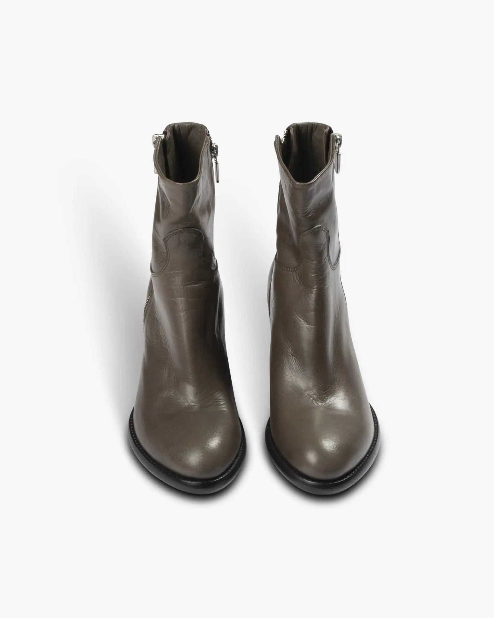Grauer Nappa Stiefel von Rocco P - Shoes Last Piece