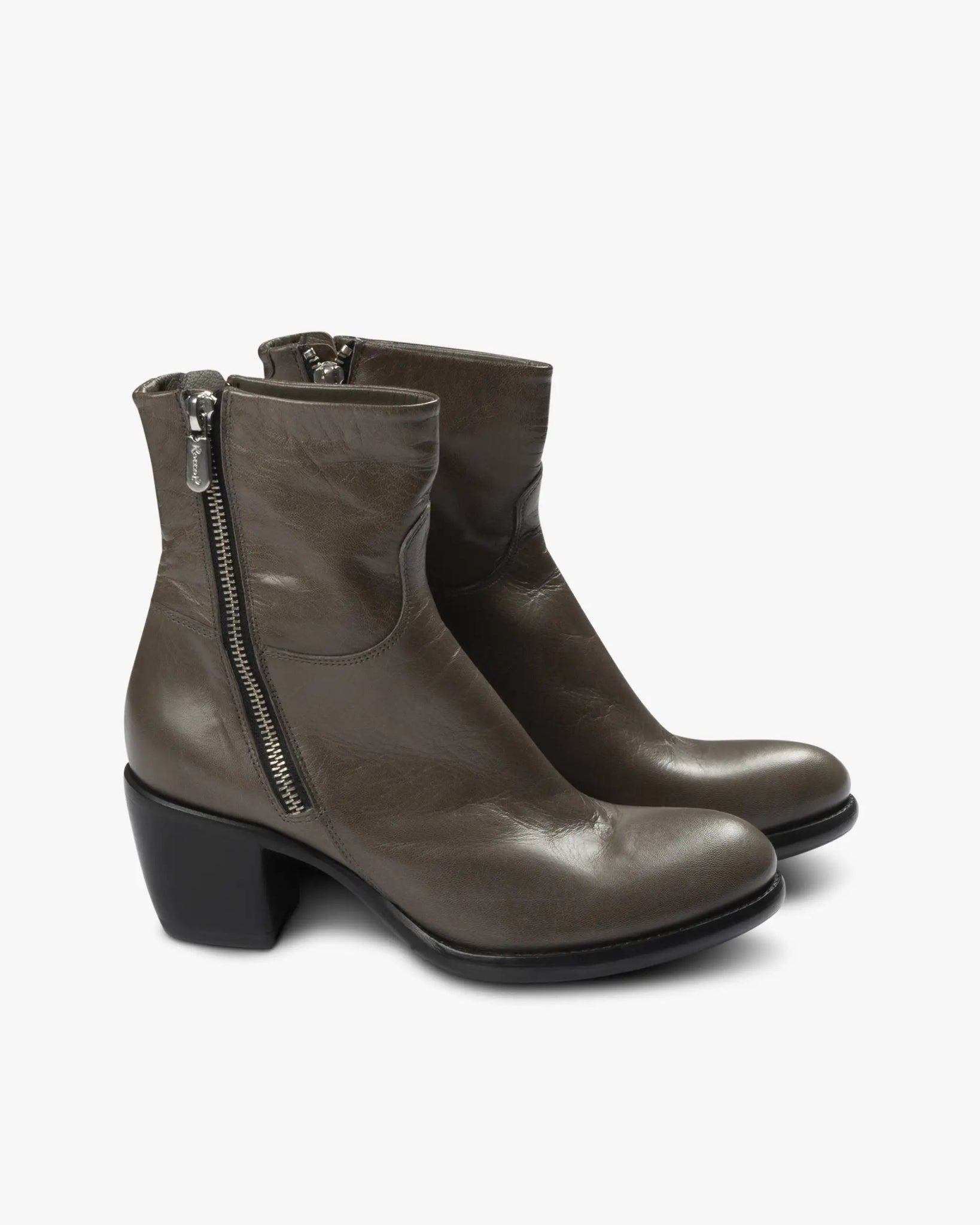 Grauer Nappa Stiefel von Rocco P - Shoes Last Piece