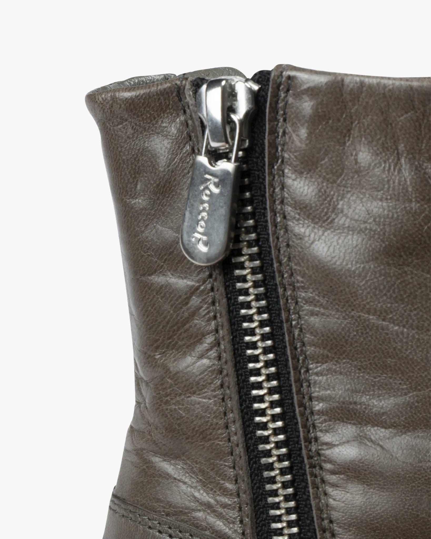 Grauer Nappa Stiefel von Rocco P - Shoes Last Piece
