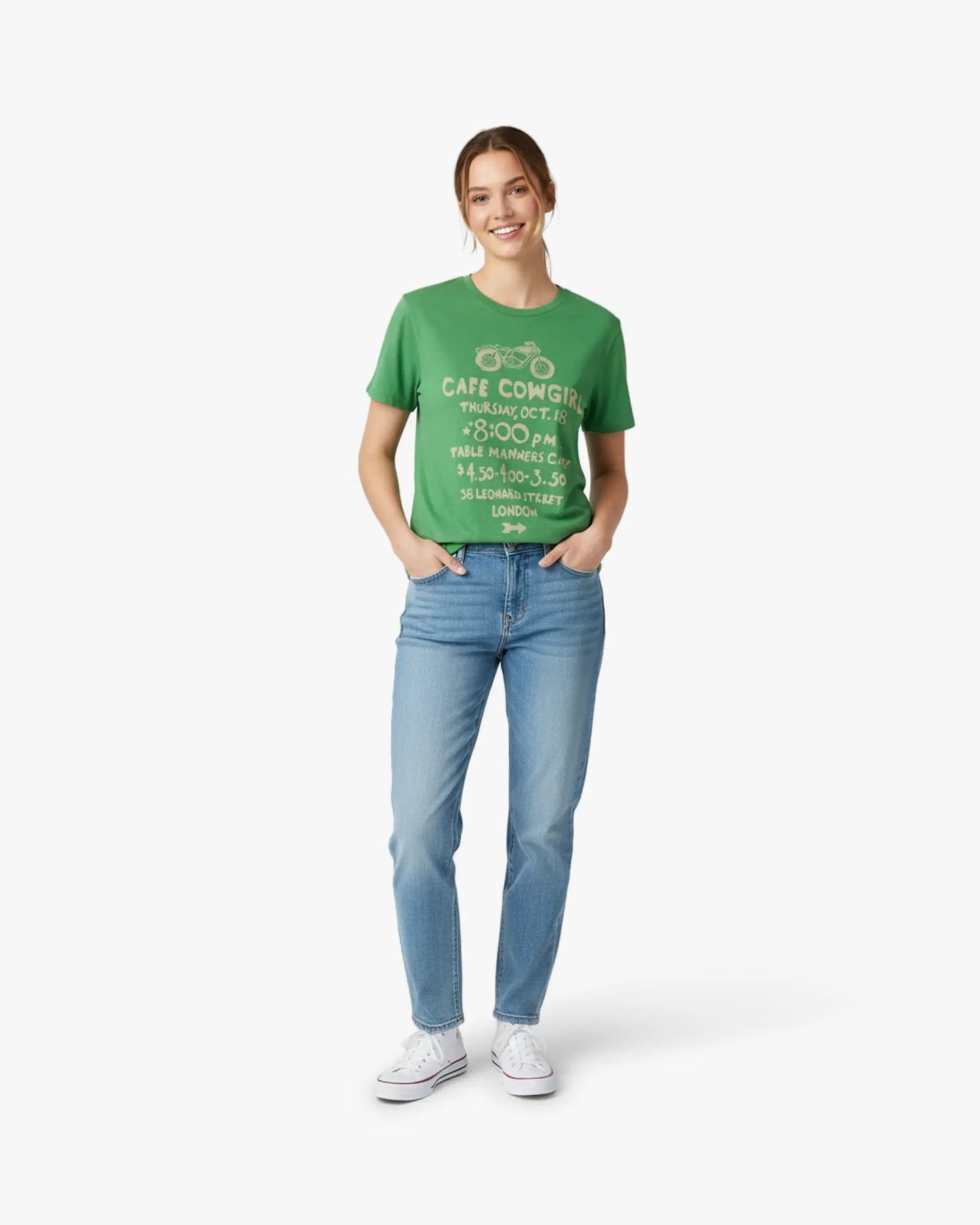 Grünes T-Shirt mit Print von Mother - Shirts MOTHER
