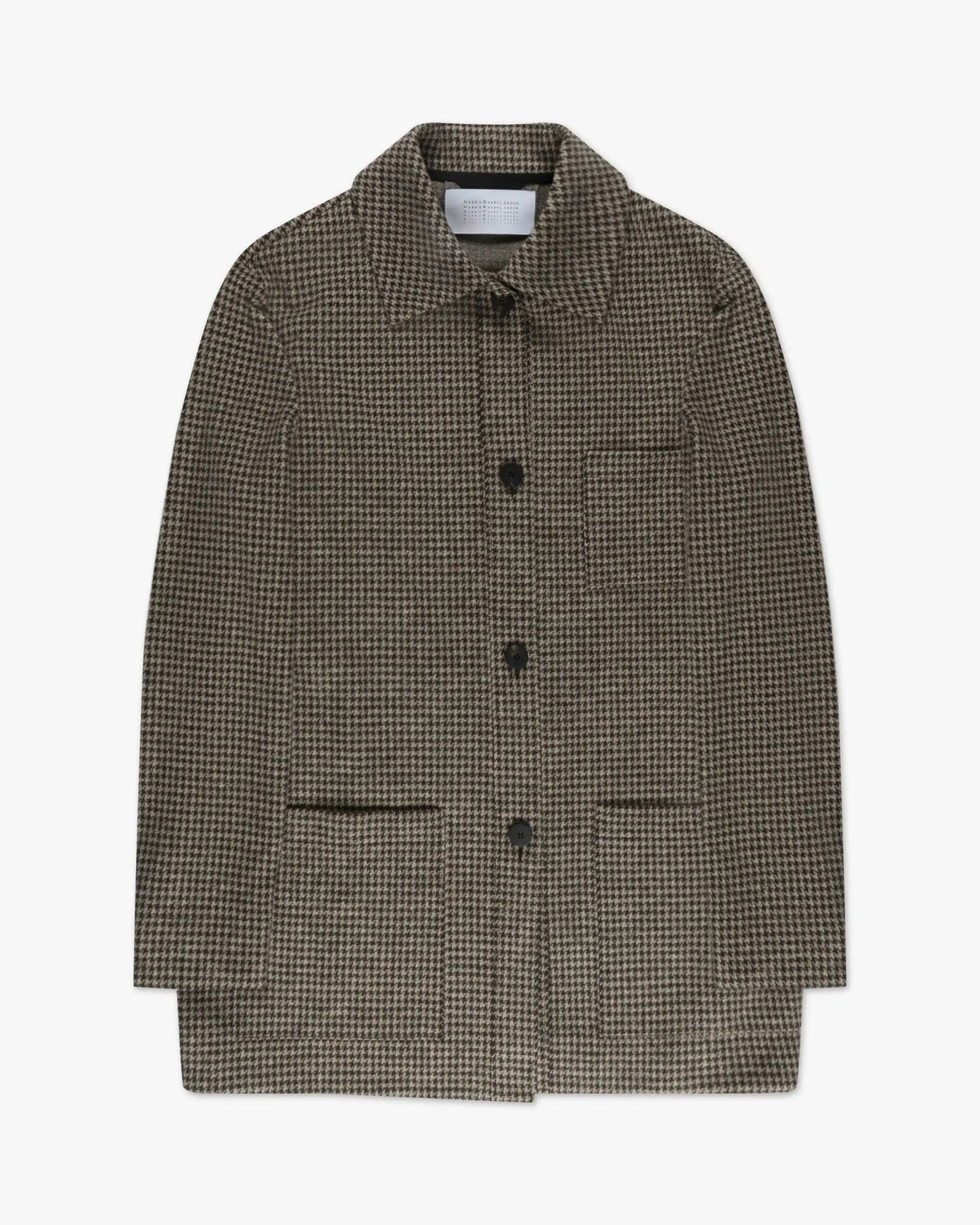 Hahnefarbenes Gefittetes Moleskin Überhemd von Harris Wharf London - Shirts HARRIS WARF