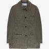 Hahnefarbenes Gefittetes Moleskin Überhemd von Harris Wharf London - Shirts HARRIS WARF