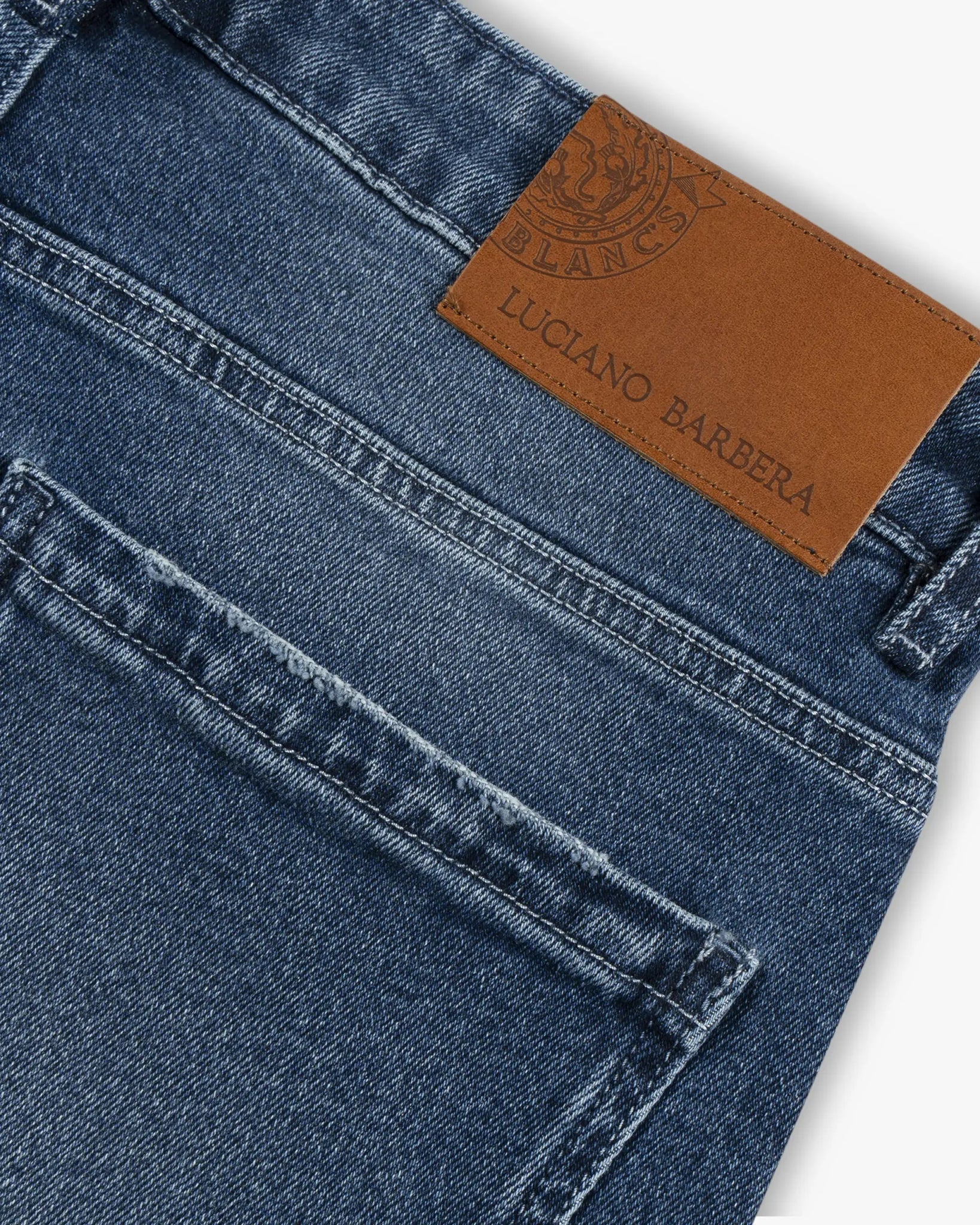 Hellblaue 5 - Pocket Denim Jeans von Luciano Barbera - Denim LUCIANO BARBERA
