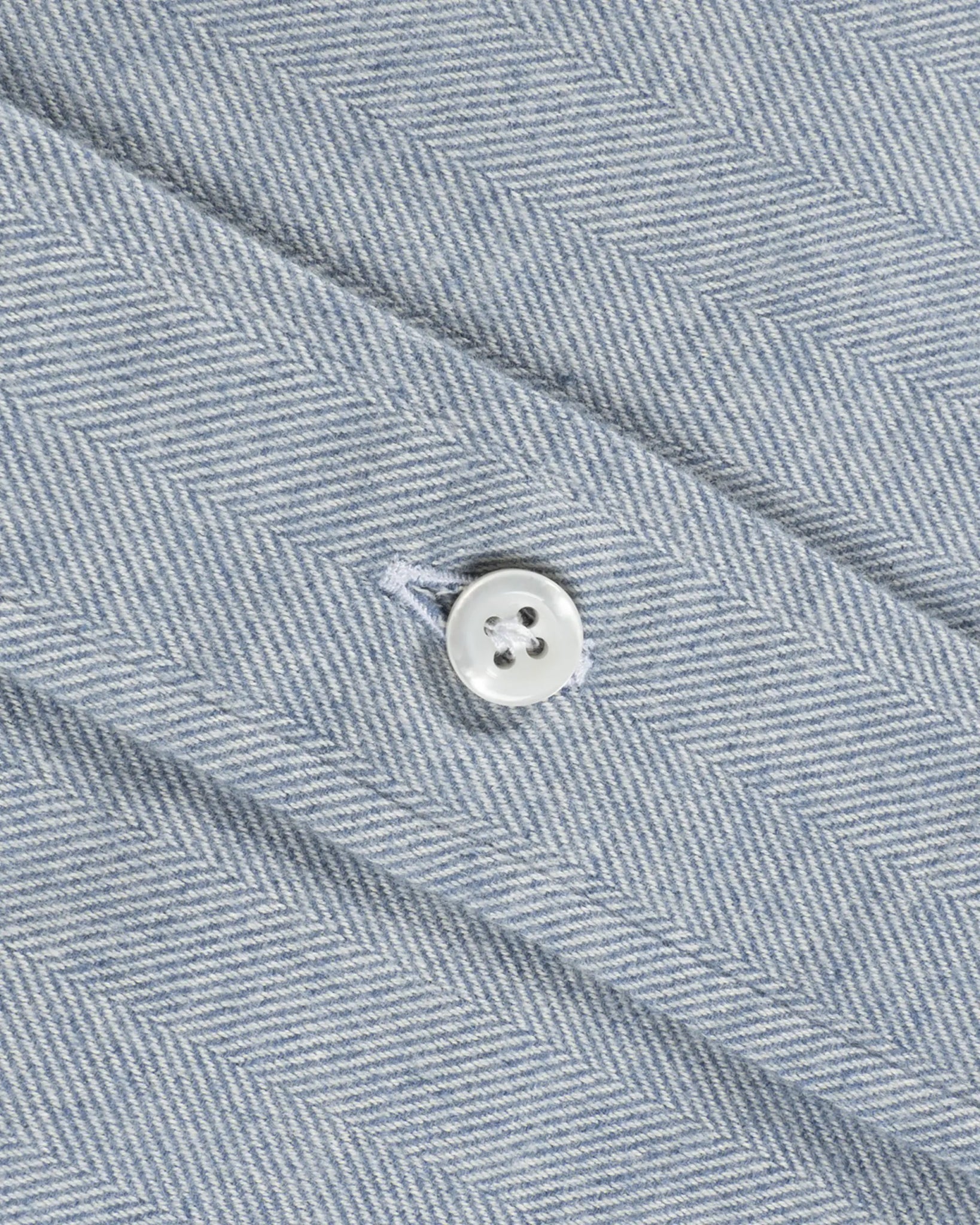 Hellblaues Baumwollflanell Fischgrät Kentkragen Regular Fit Hemd von Luciano Barbera - Shirts LUCIANO BARBERA