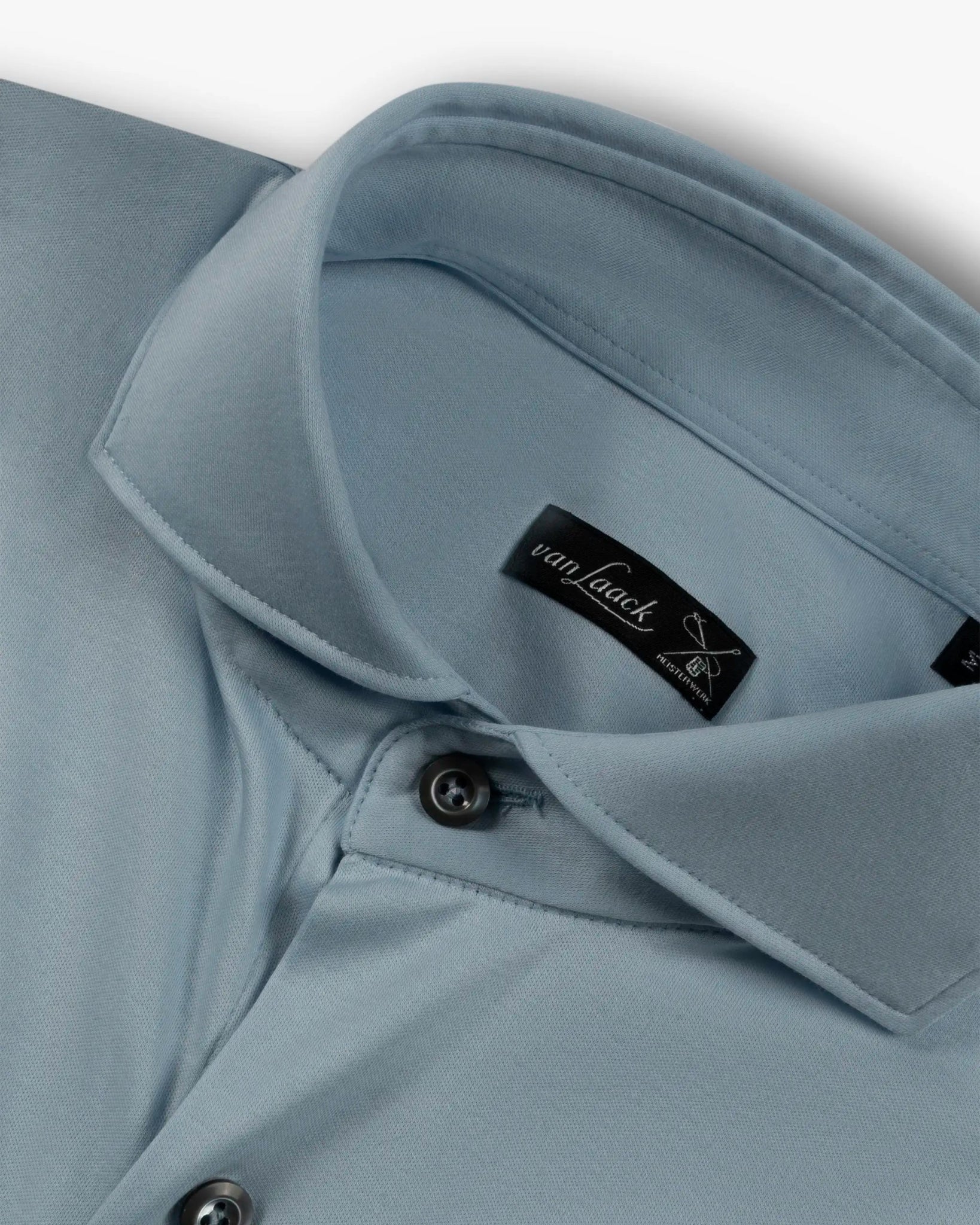 Hellblaues Swiss Cotton Jersey Stretch Hemd von Van Laack - Shirts VAN LAACK