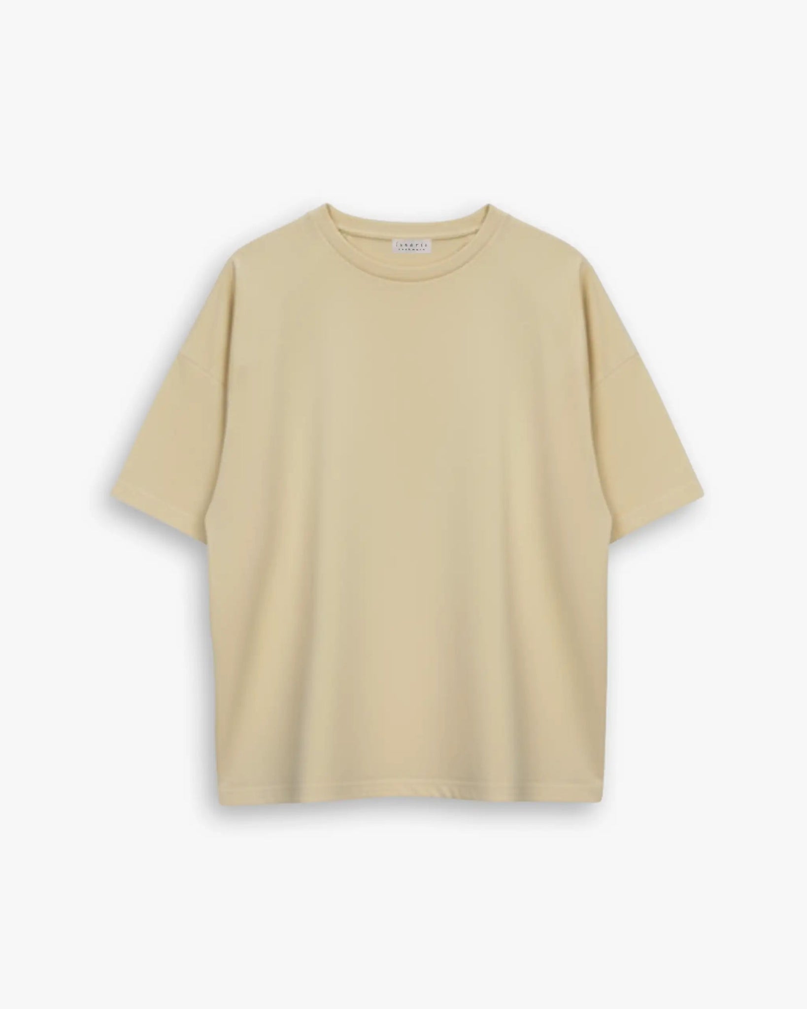 Honiggelber Kaschmirpullover mit 3/4 - Arm Oversize von Lunaria - Knitwear LUNARIA