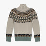 Iceblauer Norweger Grobstrick Turtle Pullover von Dondup - Knitwear DONDUP
