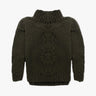 Icon Handgestrickter Zopfmusterpullover mit hohem Kragen von Ilona von Preuschen - Knitwear ILONA V. P.