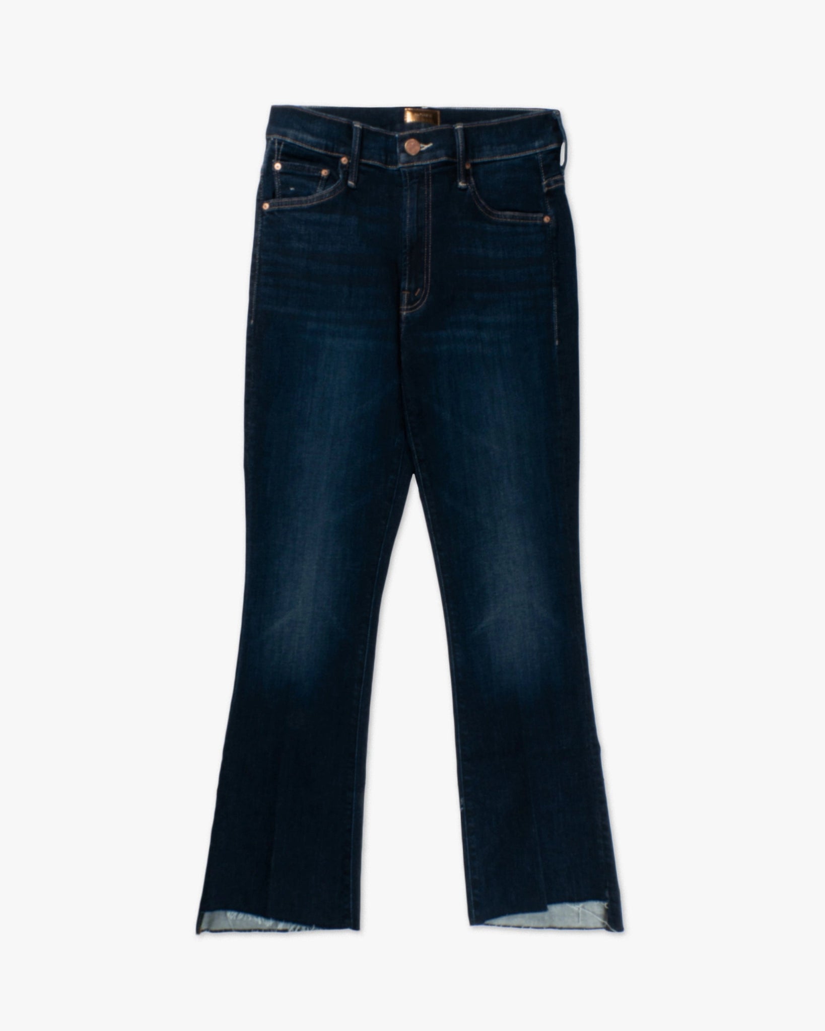 Insider Step Cropped Fray Straight Jeans von Mother - Trousers MOTHER