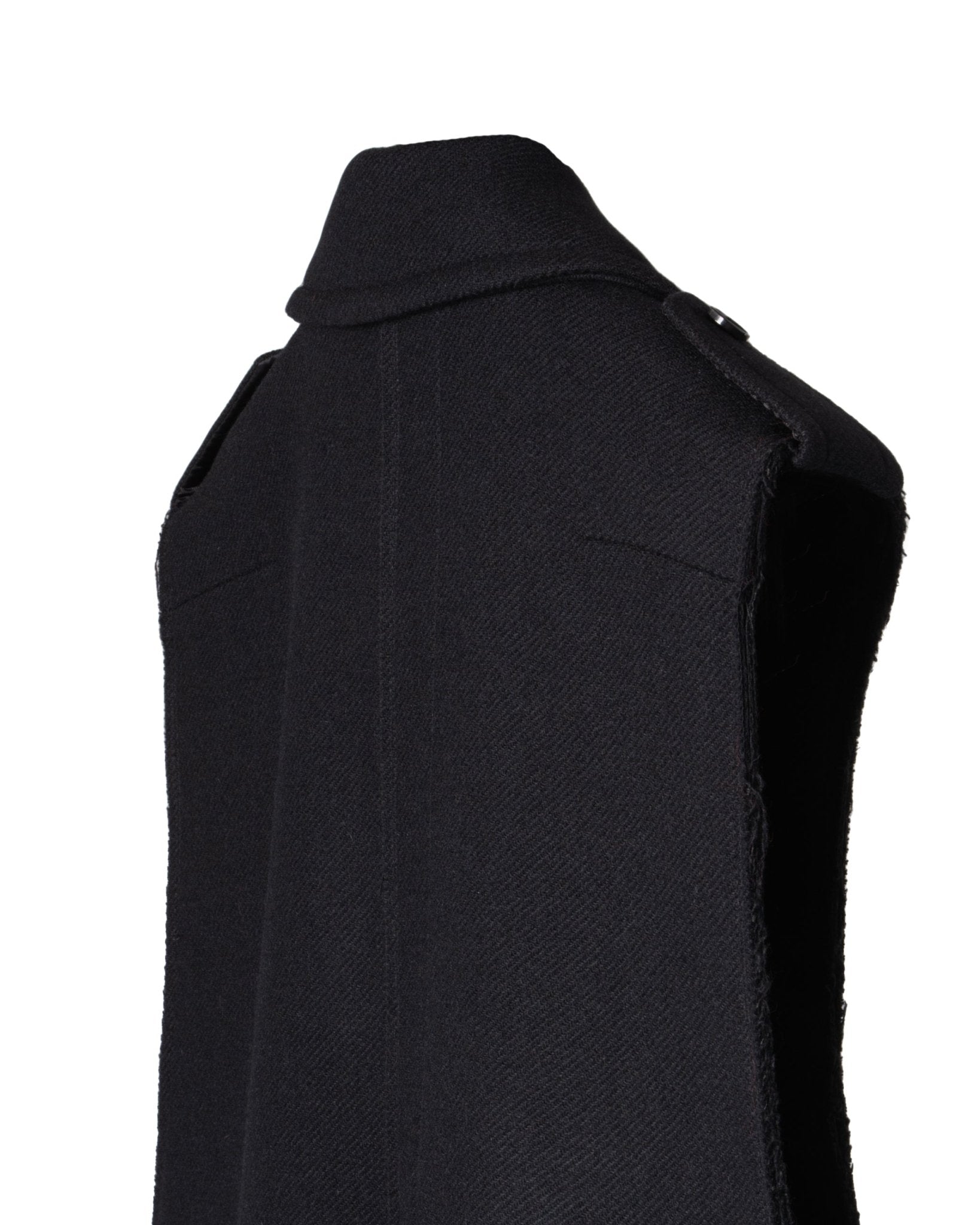 ISABEL BENENATO | LONG SLEEVELESS WOOL COAT - Coats & Jackets ISABEL BENENAT