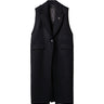 ISABEL BENENATO | LONG SLEEVELESS WOOL COAT - Coats & Jackets ISABEL BENENAT