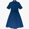 Ive Klein Blaues Viskose Kleid mit Gucci Besatz von La Camicia - Dresses LA CAMICIA