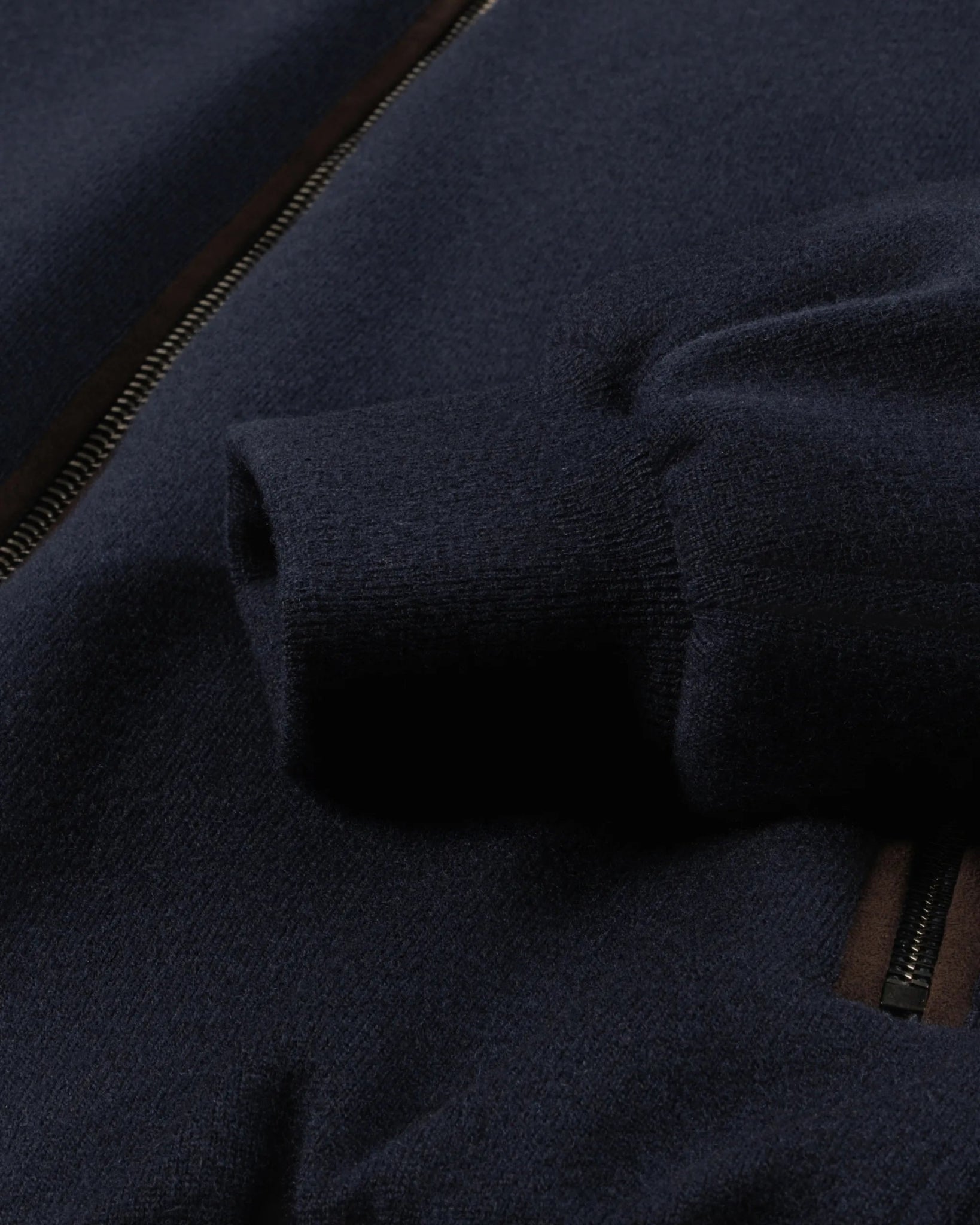 Jacke aus gestricktem Wollleder mit Lammfell von Moorer - Coats & Jackets MOORER