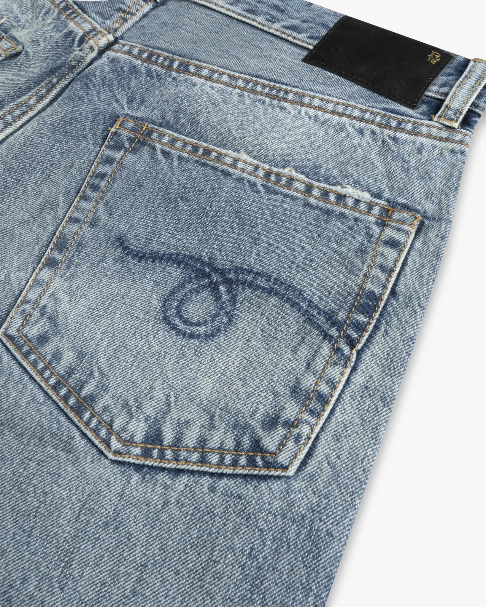 Jasperblaue Boyfriend Denim Jeans von R13 New York - Trousers R13 WOMEN