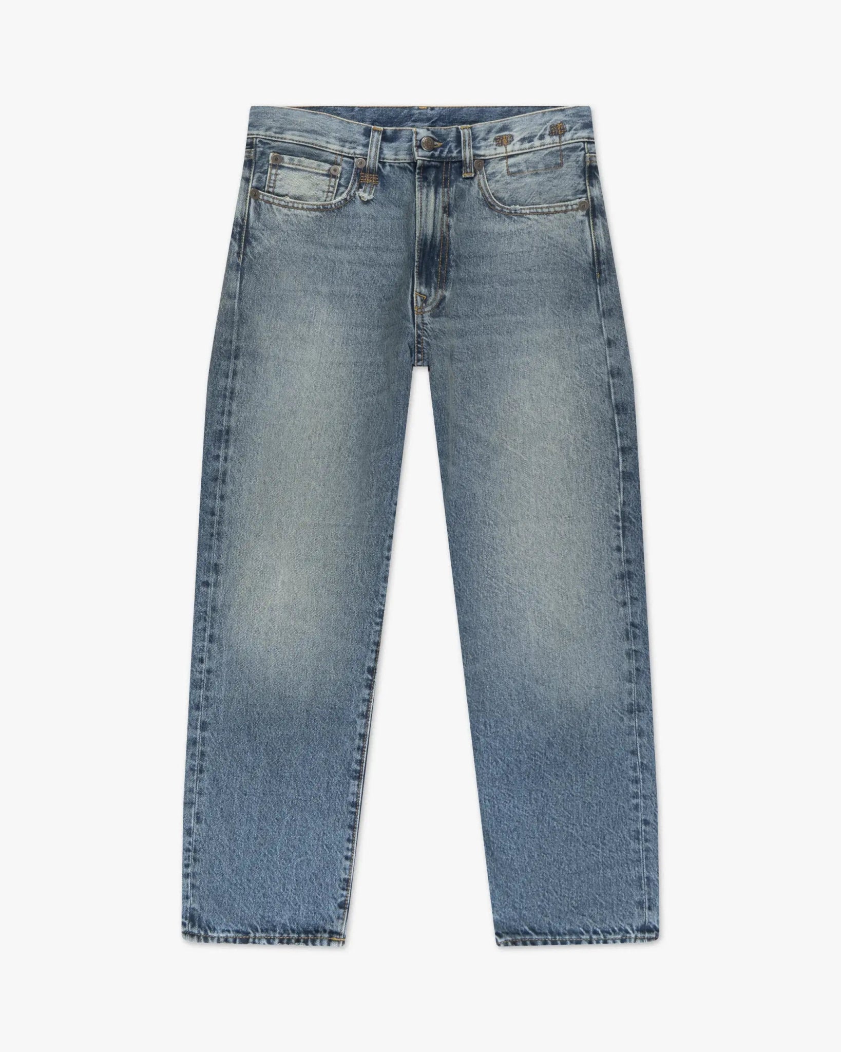 Jasperblaue Boyfriend Denim Jeans von R13 New York - Trousers R13 WOMEN