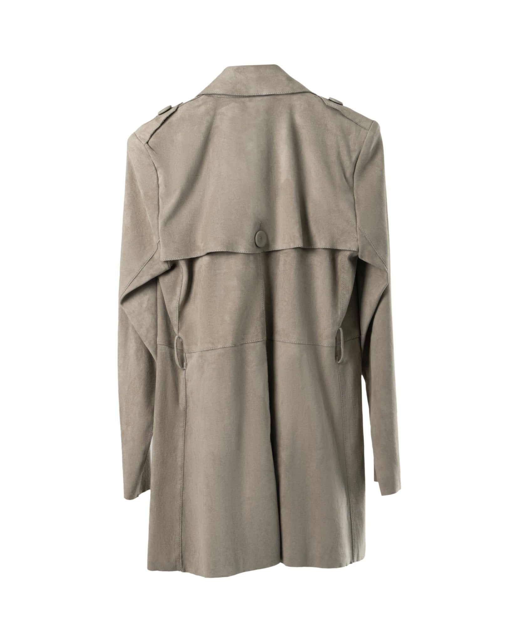 JITROIS | SHORT SOFT SUEDE TRENCHCOAT - Coats & Jackets JITROIS