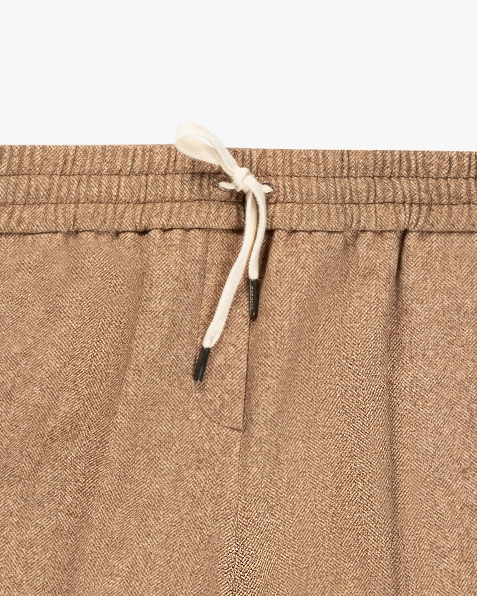 Jogginghose mit Fischgrätenmuster Melange von Circolo - Trousers CIRCOLO 1901